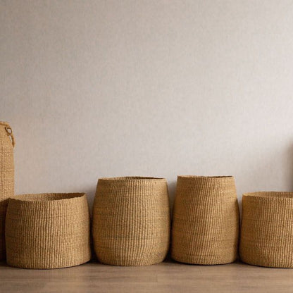 Large floor baskets for storage