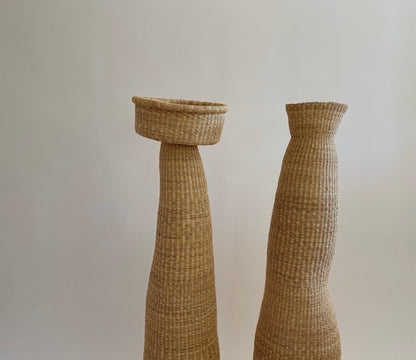 Large Ghana hand woven basket sculpture's.